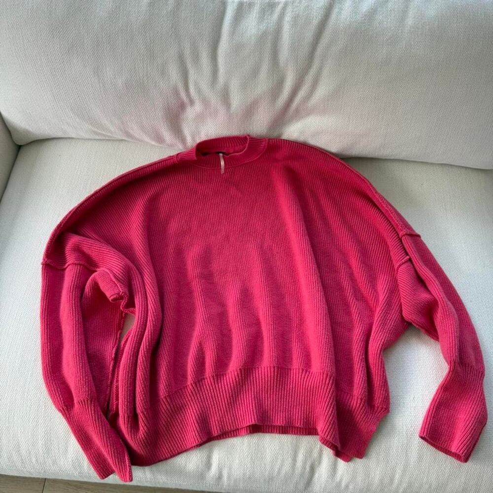 Free people pink long sleve